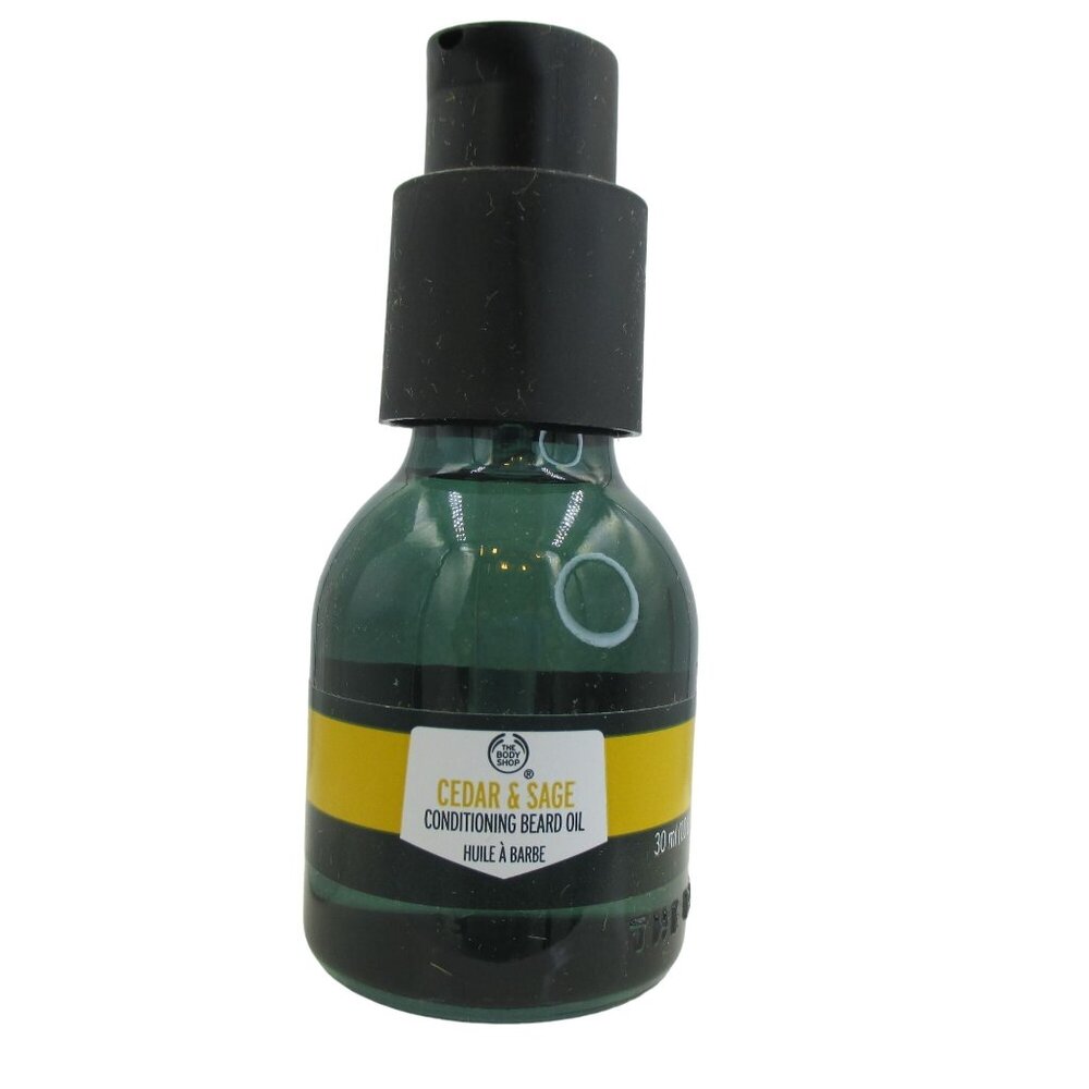 The Body Shop Cedar & Sage Conditioning Beard Oil 30ml 1 oz Grooming Skincare